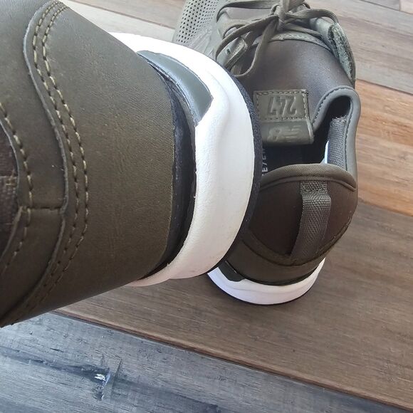 New Balance 247 MRL247NO Olive Perforated Leather Sneakers US 9 Running Fixable - Picture 8 of 8